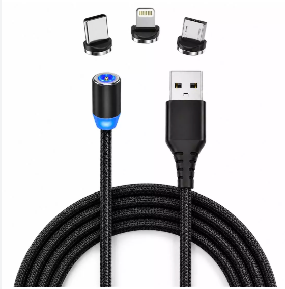 Cable USB magnético 3 en 1