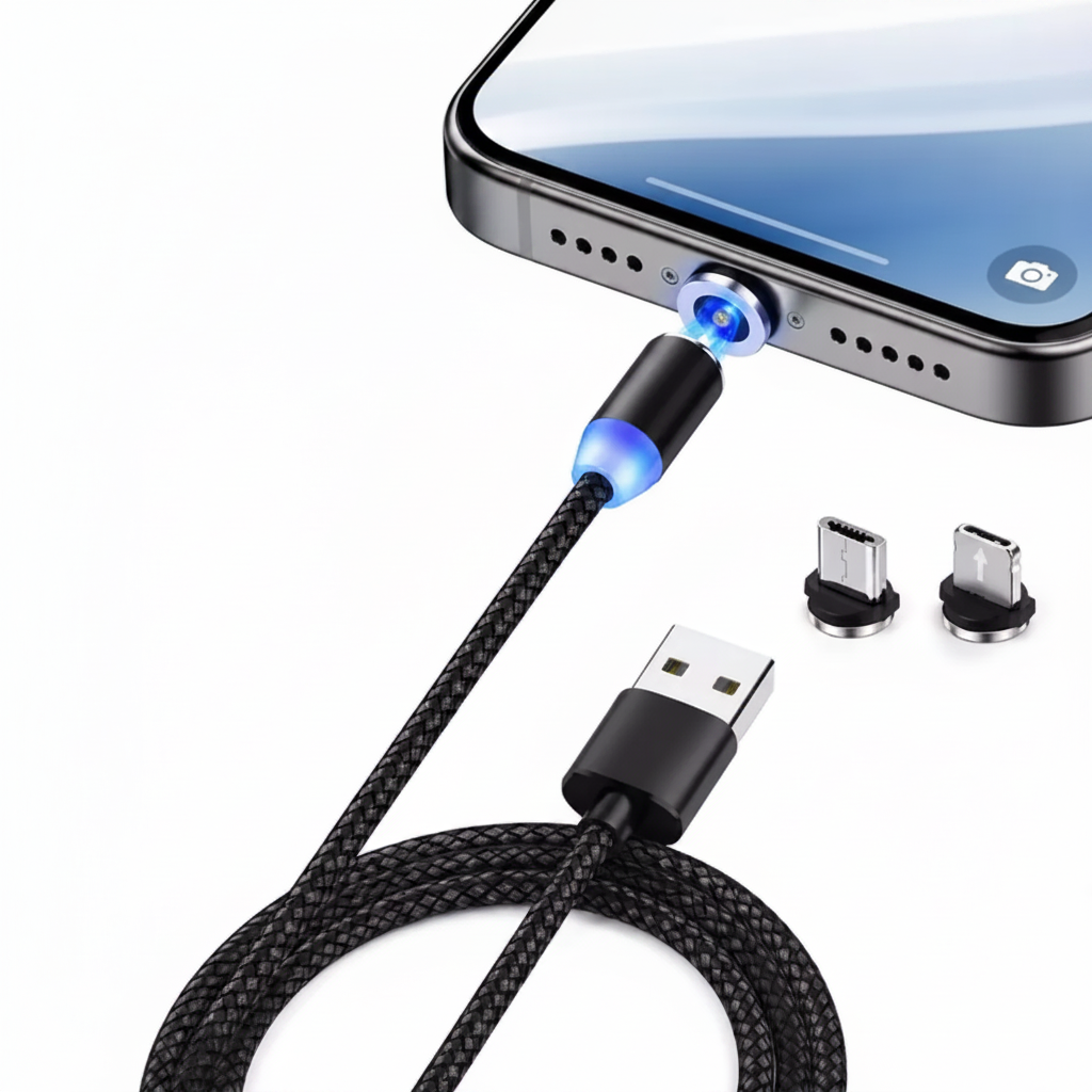 Cable USB magnético 3 en 1